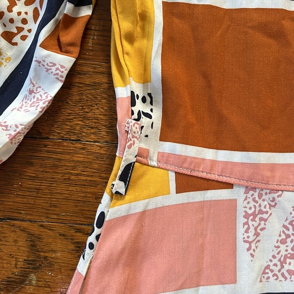 THE ODELLS Nouveau Shirt Dress Geo Print - Picture 12 of 12